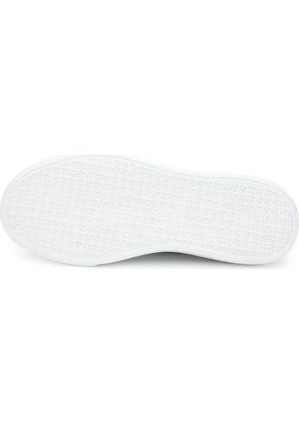Erkek Deri Beyaz Sneakers & Spor Ayakkabı 698 1080-3 Erk Ayk Y24 Beyaz/Grı