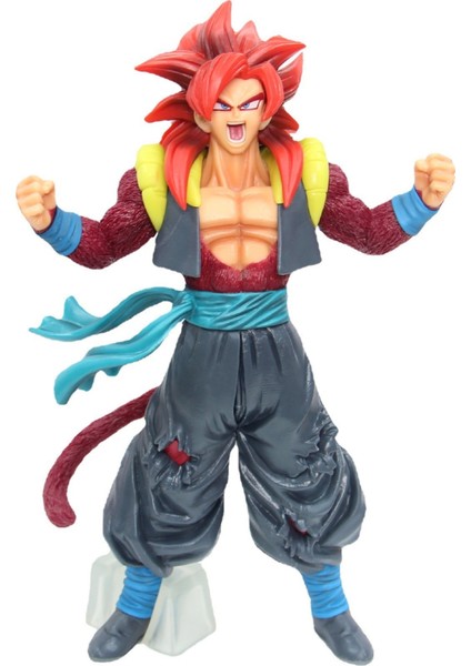 Dragon Ball Super 4 Gogeta Figürü Süper Kahraman Modeli Vegeta ve Sun Wukong Kombine Vücut Modeli Süsleri (Yurt Dışından)