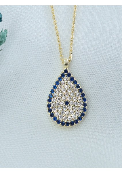 Neva Jewelry Taşlı Nazar Boncuk Kolye