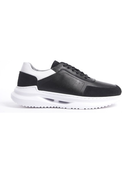 MBKRY028-S Erkek Deri Siyah Sneaker & Spor Ayakkabı