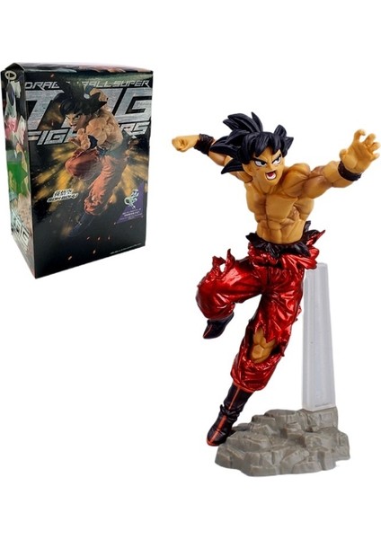 Dragon Ball Sun Wukong Siyah Saç Wukong Savaş Hasarlı Versiyon Şekil Anime Çevresel Modeli Süsleme (Yurt Dışından)