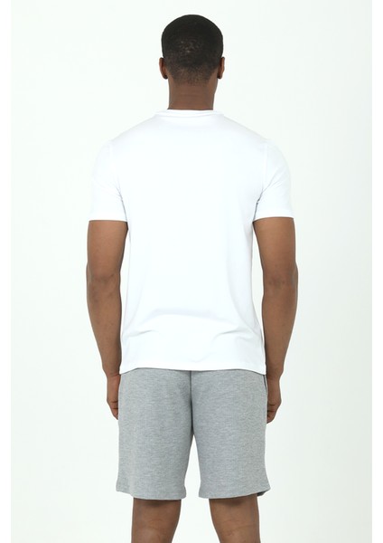 Waffle Şort T-Shirt Takım Grı