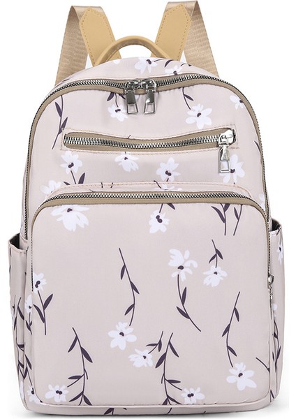 Trendy Büyük Kapasiteli Sırt Çantası 2 Taze ve Çok Yönlü Moda Çiçek Kız Çantası (Yurt Dışından)
