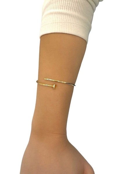 Çivi Gümüş Bileklik