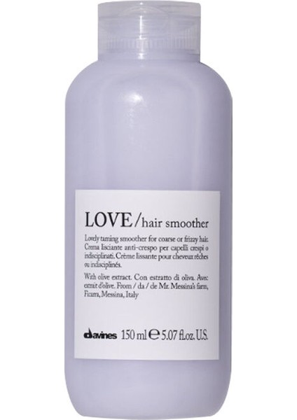 Love Smoothing Asi ve Kabarık Saçlar Için Durulanmayan Düzleştirici Krem 150ML