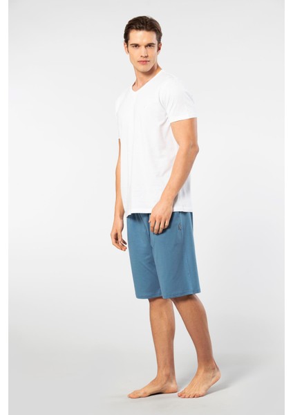 Erkek 2193/BEYAZ Kısa Kollu Modal Bermuda Takım fiyatları