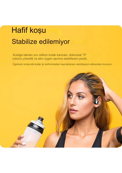 Kemik Iletimli Hd Ses Uzun Pil Ömürlü Su Geçirmez Spor,koşu Için Boyuna Asmalı Bluetooth Kulaklık