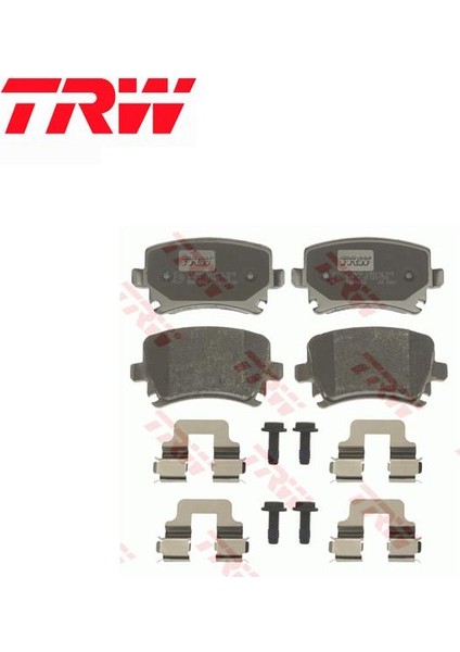 Arka Fren Balata Tk. Caddy 3 Golf 5-6 Jetta 1k2 Passat B6 B7 Touran Octavia 2 Superb 1-2 GDB1622 Trw