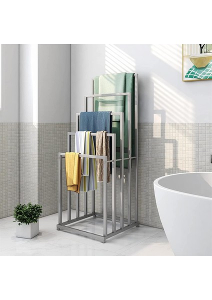 Ayaklı Metal Banyo Havluluk