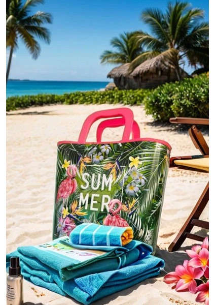 -Hand Bag Summer Desenli Plaj ve El Çantası fiyatları