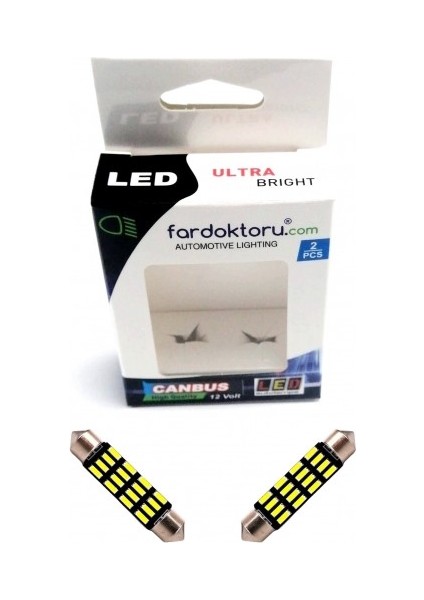 41MM Beyaz 16 Smd Sofit Oto LED Ampulü