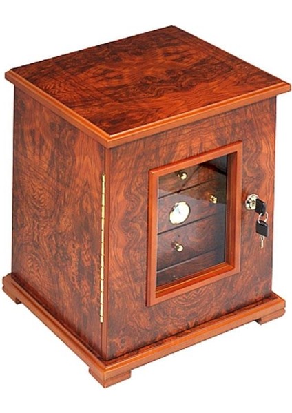 Lubinski Italy 5 Çekmeceli Humidor Puro Kutusu Karaağaç 100'S