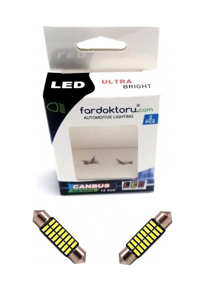 36MM Beyaz 16 Smd Sofit Oto LED Ampulü