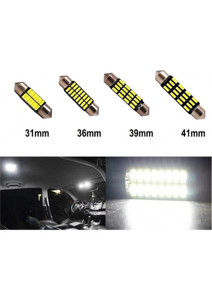 39MM Beyaz 16 Smd Sofit Oto LED Ampulü modelleri