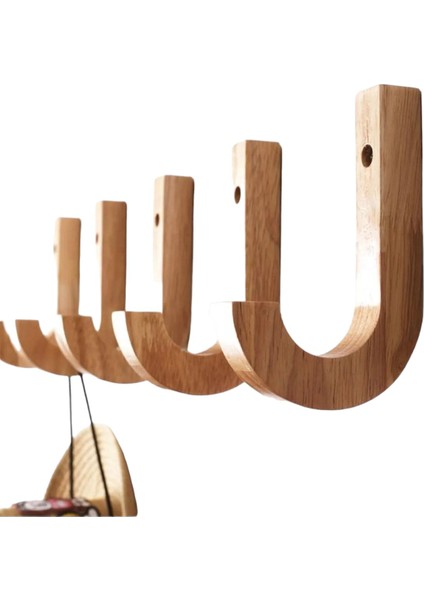 Dekoratif Ahşap J Askılık 2 Adet fırsatları