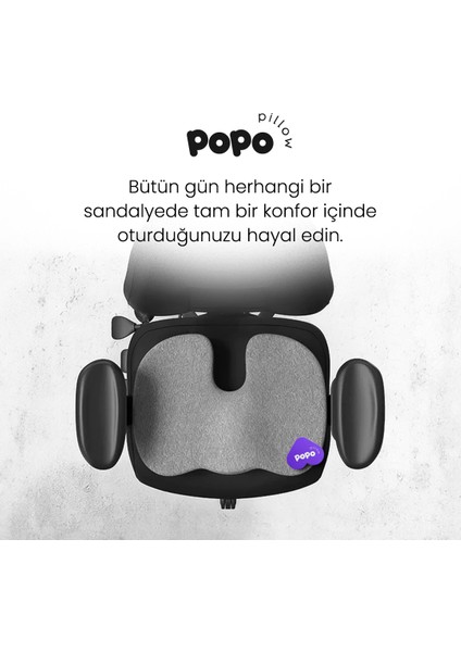 Ortopedik Popo Yastığı, Cosypur® Visco Teknolojisi Oturma Minderi