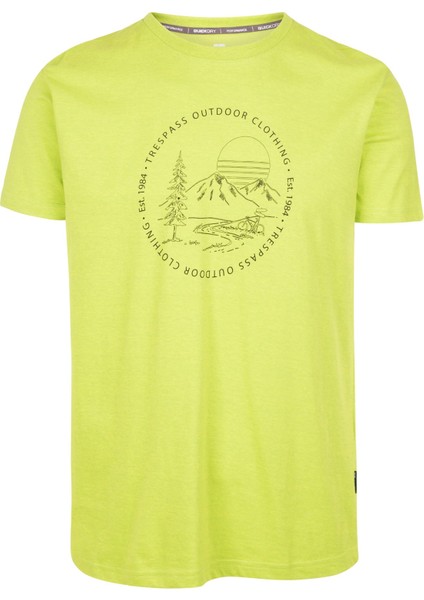 Glentress Erkek Outdoor Tişört Açık Yeşil