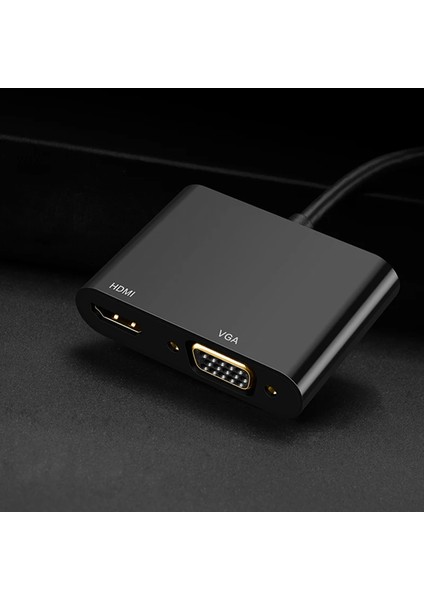 Displayport To HDMI -Vga Çevirici Adaptör