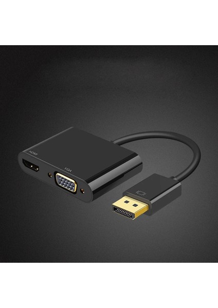 Displayport To HDMI -Vga Çevirici Adaptör