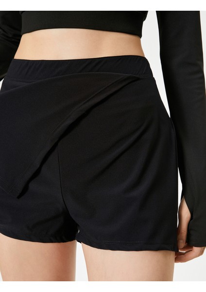 Mini Şort Etek Spor Paraşüt Kumaş Beli Lastikli Relax Fit