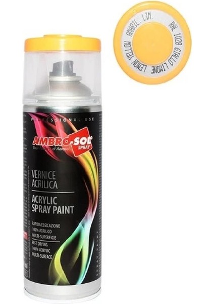 Sprey Boya 400 ml RAL1023 Krom Sarı