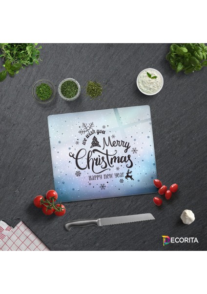 Cam Kesme Tahtası - Cam Kesme Tablası | New Years | 20cm x 30cm fırsatları