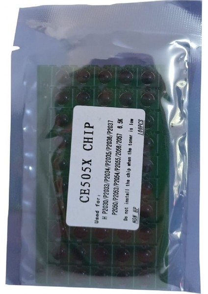 Hp CE505X Toner Chip 100 Adet Yüksek Kapasite Crg 719H Çip P2050 P2055