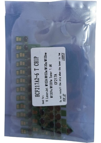 Hp CF217A Toner Chip 100 Adet 217A Çip Crg 047 M102 M130 M132