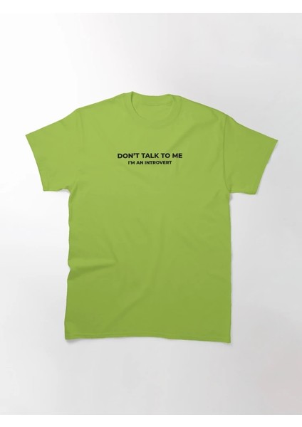 Dont Talk To Me Baskılı Bisiklet Yaka T-Shirt modelleri