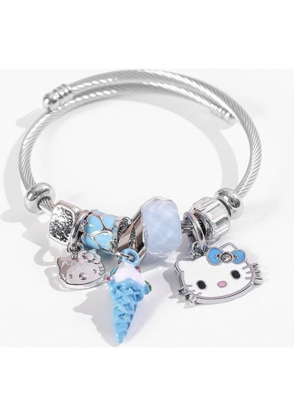 Hello Kitty Bileklik Dondurma Kedi Moda Bileklik (Yurt Dışından)