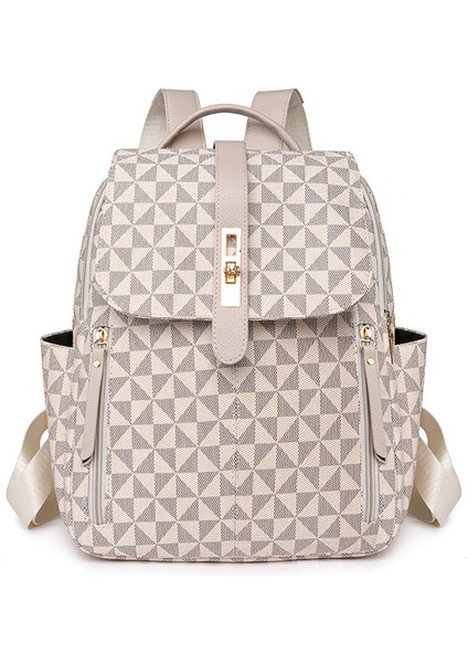 Büyük Kapasiteli Çok Yönlü Sırt Çantası Moda Kadın Sırt Çantası Rahat Moda Üst Düzey Seyahat Sırt Çantası (Yurt Dışından)