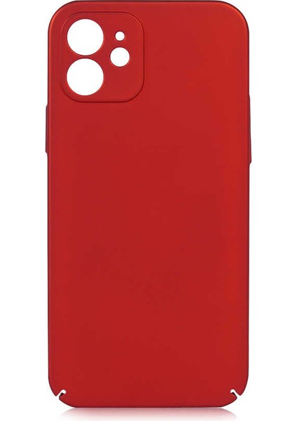Apple iPhone 12 - Uyumlu Zore Kapp Kapak-Kırmızı