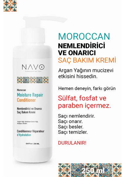 Moroccan Nemlendirici Ve Onarıcı Saç Bakım Kremi