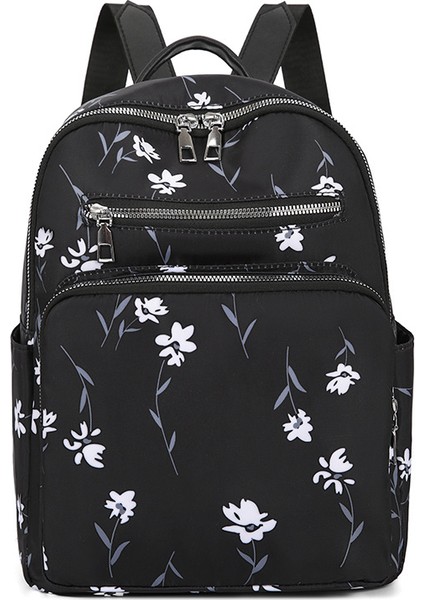 Trendy Büyük Kapasiteli Sırt Çantası 2 Taze ve Çok Yönlü Moda Çiçek Kız Çantası (Yurt Dışından)