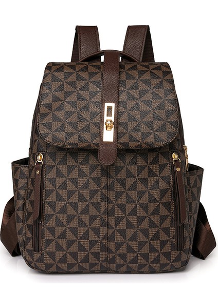 Büyük Kapasiteli Çok Yönlü Sırt Çantası Moda Kadın Sırt Çantası Rahat Moda Üst Düzey Seyahat Sırt Çantası (Yurt Dışından)