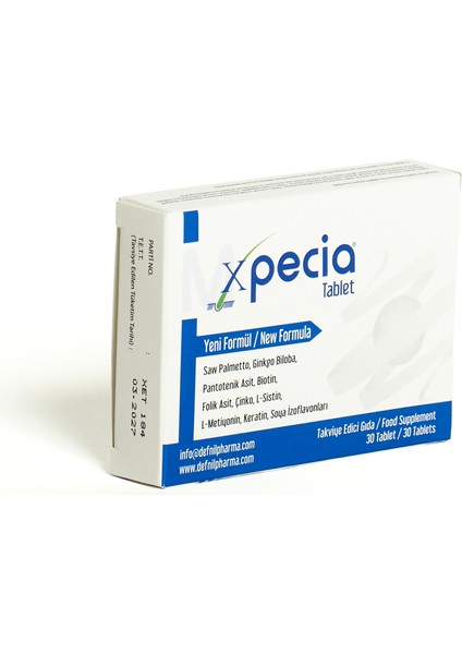 Xpecia Erkek 30 Tablet fiyatları