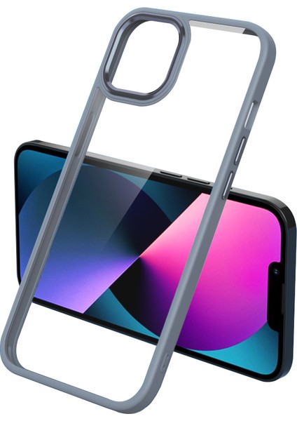 Apple iPhone 11 - Uyumlu Zore Krom Kapak-Lavendery Gray