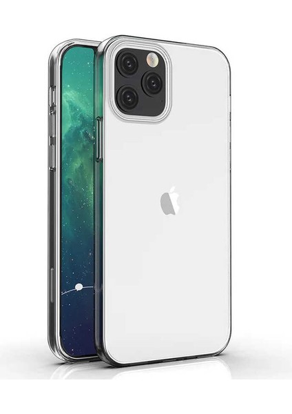 Apple iPhone 12 Pro - Uyumlu Zore Süper Silikon Kapak-Renksiz