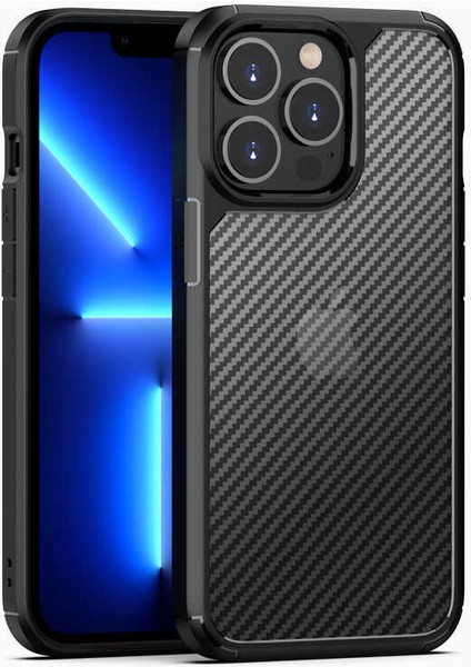 Tecno Gelisen Apple iPhone 13 Pro Max - Uyumlu Zore Inoks Kapak-Siyah