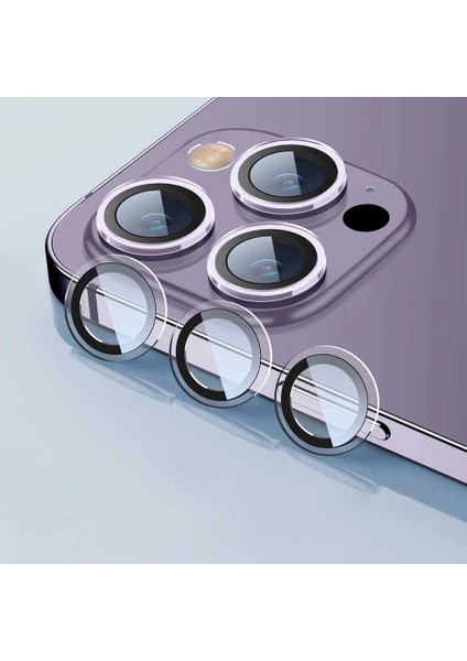 Apple iPhone 14 Pro Max Uyumlu Zore Cl-07 Kamera Lens Koruyucu-Renksiz