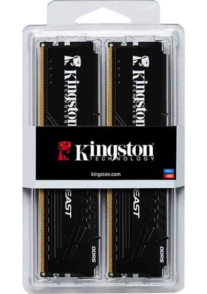 KINGSTON 16GB 6000MT/s DDR5 CL30 DIMM (Kit of 2) Beast Black EXPO Turkey  KF560C30BBEK2-16TR - RAM