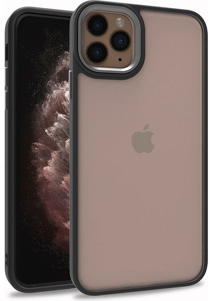Apple iPhone 12 Pro - Uyumlu Zore Flora Kapak-Siyah
