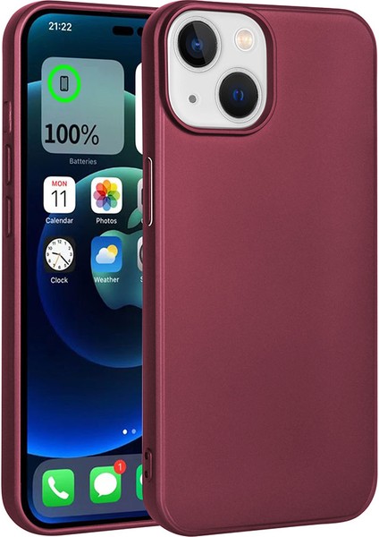 Tecno Gelisen Apple iPhone 15 - Uyumlu Zore Premier Silikon Kapak-Mürdüm