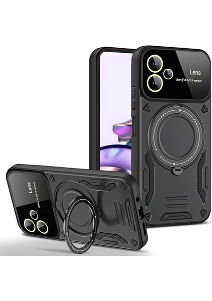 Galaxy A05 Kılıf Magsafe Mıknatıslı Stand Özellikli Kamera ve Lens Korumalı Kapak