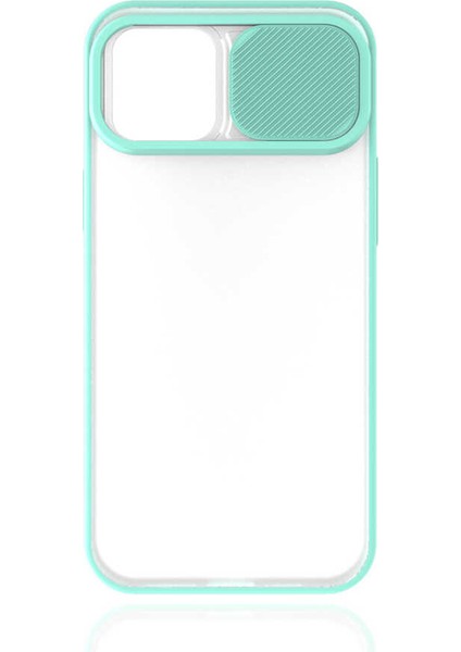 Apple iPhone 12 Pro Max - Uyumlu Zore Lensi Kapak-Turkuaz