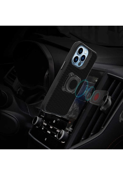Tecno Gelisen Apple iPhone 13 Pro Max - Uyumlu Zore Timo Kapak-Siyah