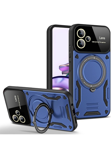 Galaxy A05 Kılıf Magsafe Mıknatıslı Stand Özellikli Kamera ve Lens Korumalı Kapak