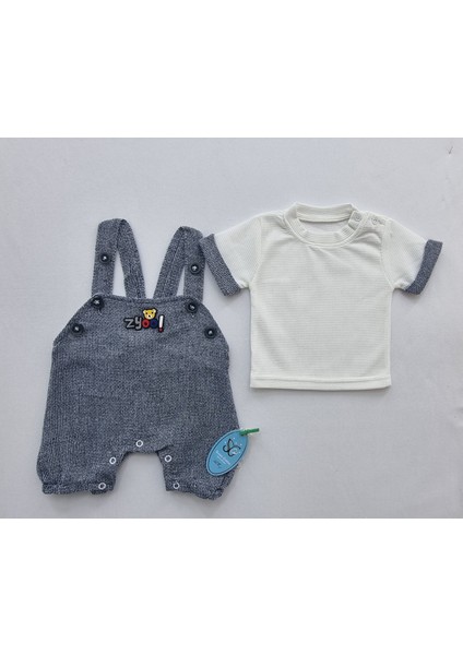 Salopet + T-Shirt Bebek Takim