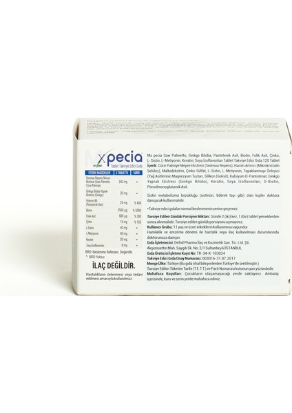 Xpecia Erkek 120 Tablet modelleri
