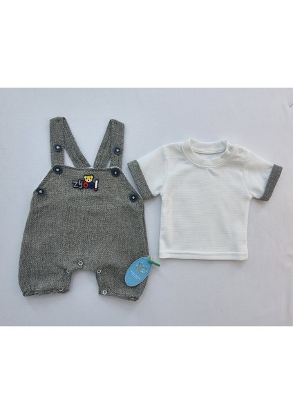 Salopet + T-Shirt Bebek Takim